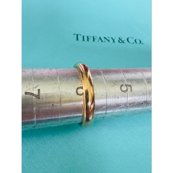 Tiffany & Co. 18k Rose Gold Weeding Band Ring Size 6 2.8mm - Picture 3 of 6